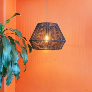 MAYA – LÁMPARA COLGANTE DE YUTE (Black)